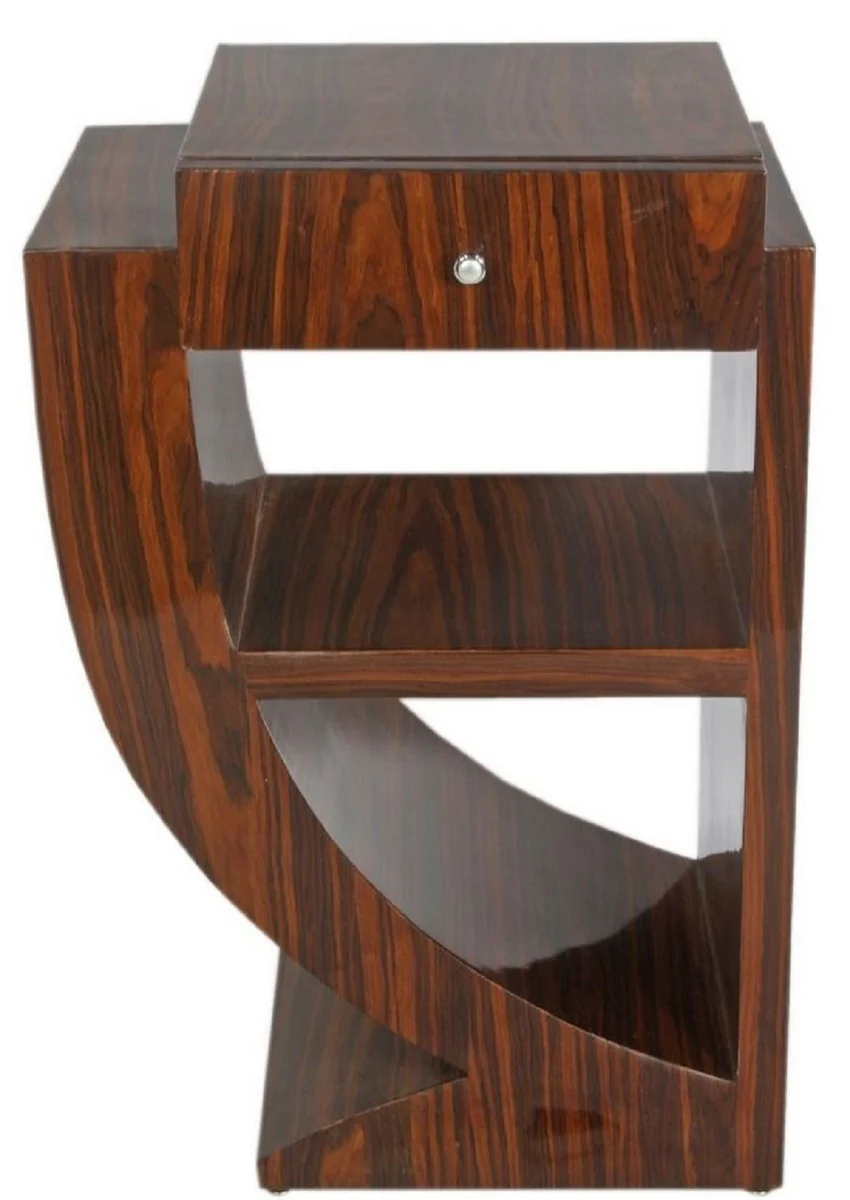 Art Deco side table set brown 50 x 40 x H. 75 cm - mahogany side tables with drawer - bedside tables - luxury quality