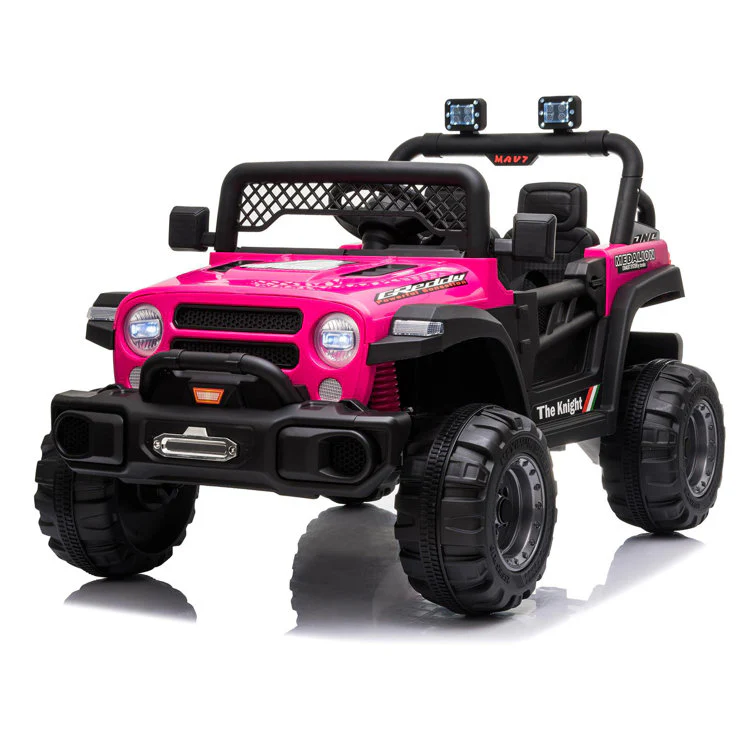 Ride On Truck Dual Drive 12V 4,5A.H mit 2,4G Fernbedienung Geländewagen Pink