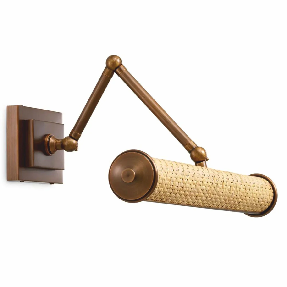 Luxury wall light antique brass / natural color 43 cm - Luxury Lights