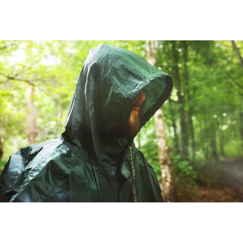 DD Hängematten Nylon Poncho-Tarp verde - Poncho impermeable de lluvia