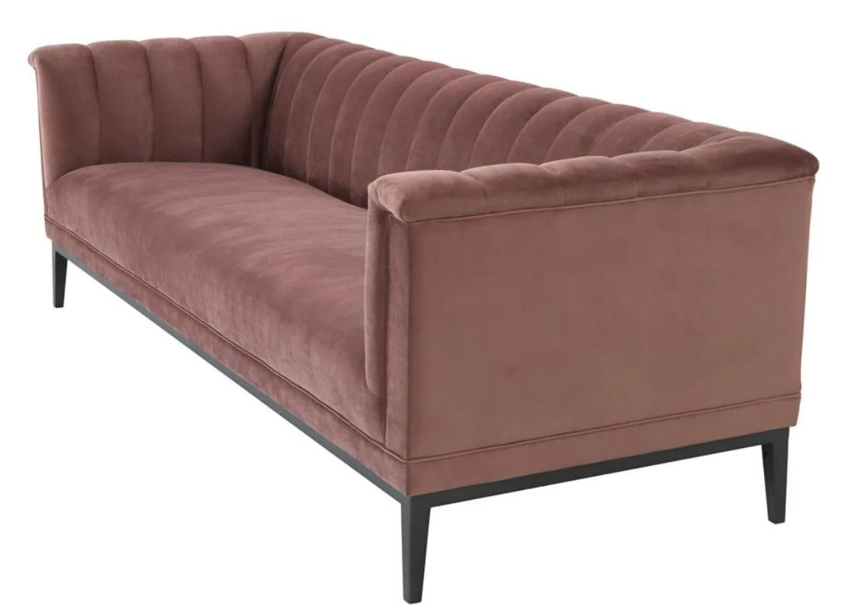 Luxury sofa old pink 230 x 86 x H. 75 cm - living room furniture