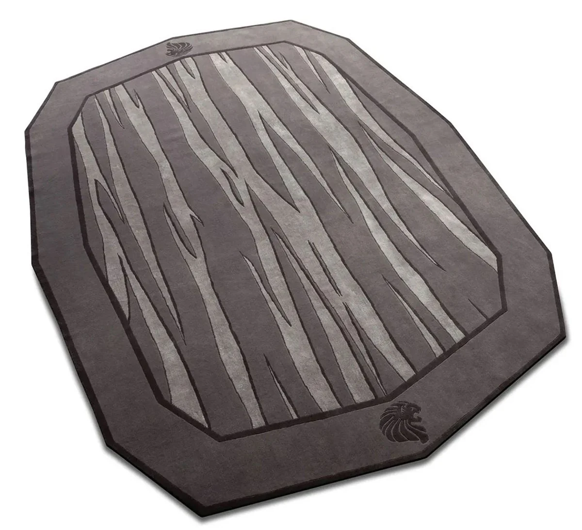 Luxury Wool Rug Gray / Black - Various Sizes - Hand Tufted Wool Rug - Living Room Rug - Bedroom Rug - Luxury Collection