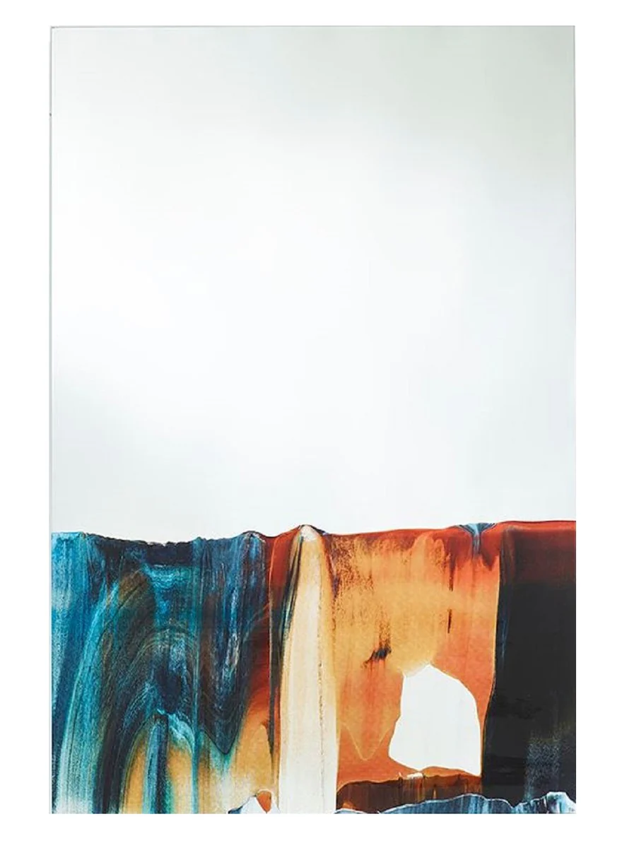 Luxus Wandspiegel Mehrfarbig 80 x 2,5 x H. 120 cm - Rechteckiger Wohnzimmer Spiegel - Schlafzimmer Spiegel - Badezimmer Spiegel - Garderoben Spiegel - Luxus Kollektion