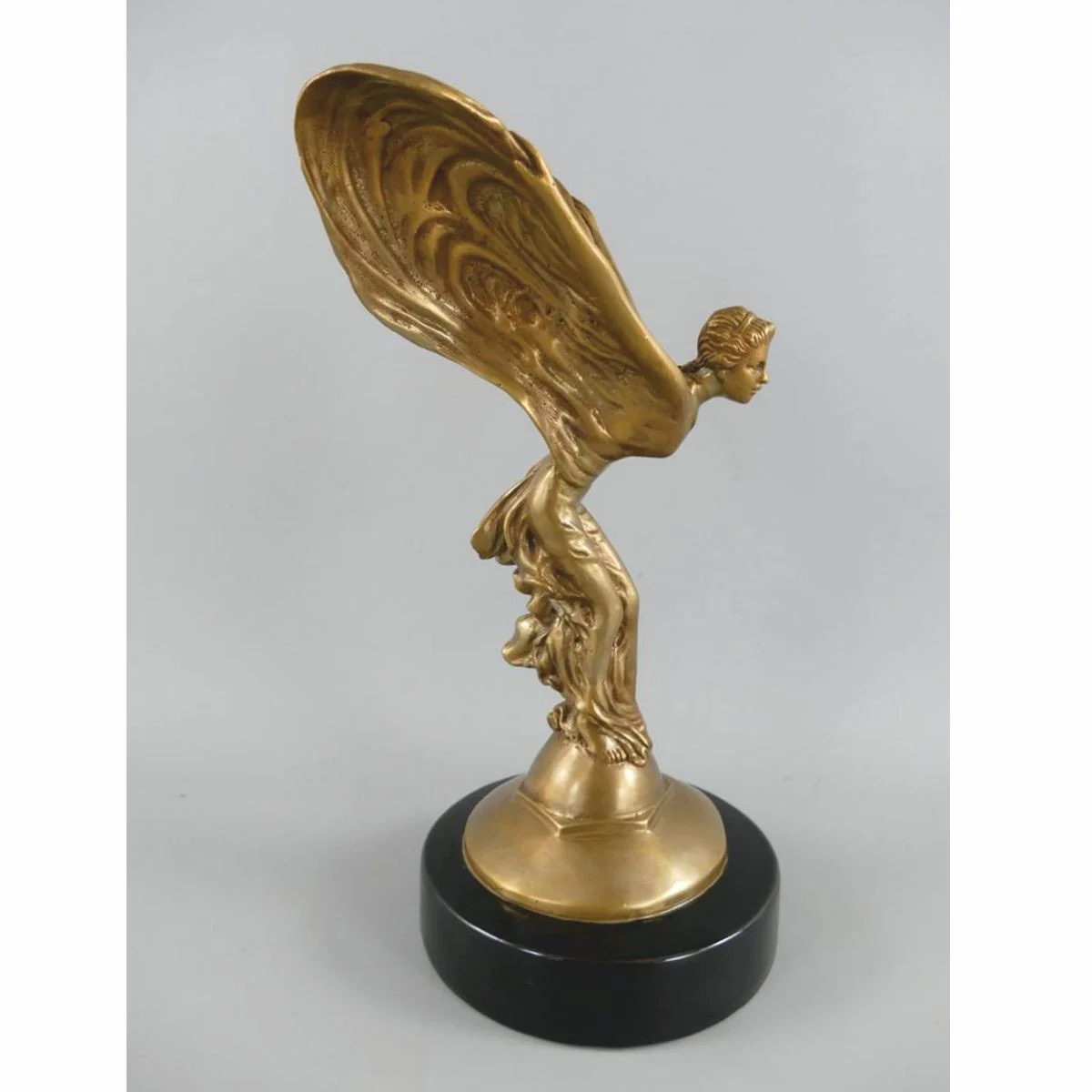 Luxury bronze sculpture woman with wings H. 33 cm - desk decoration