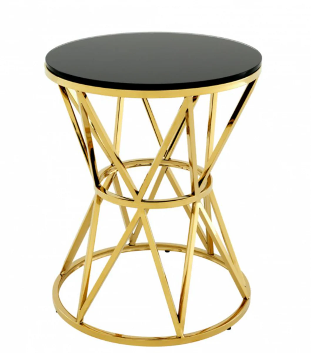 Luxury Art Deco designer side table gold 44 x H. 55 cm - hotel table furniture