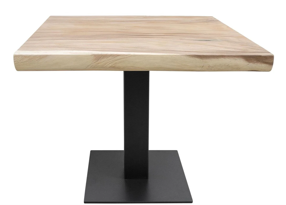 Luxury dining table with black powder-coated table legs - luxury quality