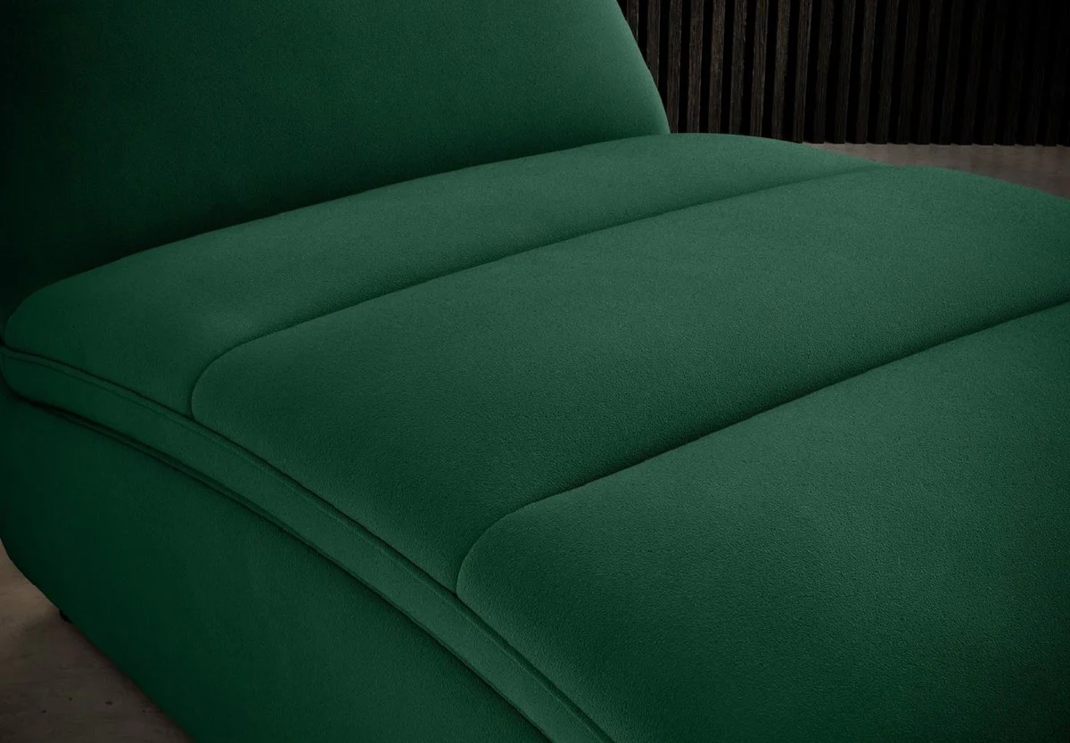 Luxury chaise longue with pillows green 85 x 170 x H. 92 cm - living room lounger - lounger - lounger - living room furniture - luxury furniture