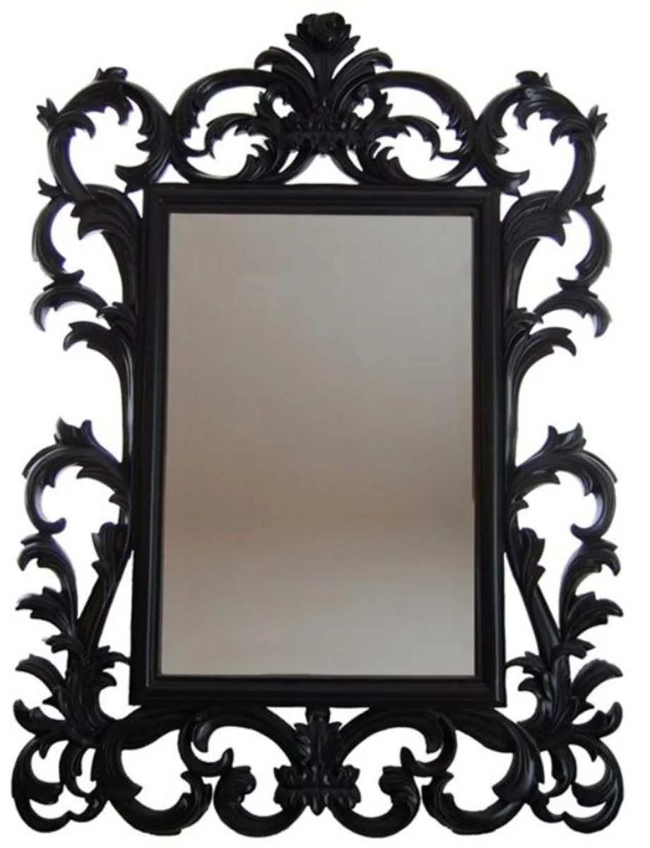 Luxury baroque mirror black - handmade wall mirror in baroque style - magnificent baroque decorative accessories