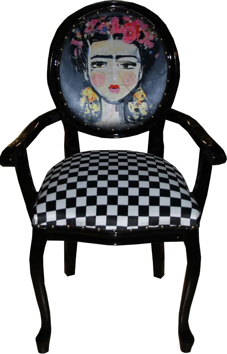 Baroque luxury ladies chair girl with flower wreath on the head - Limited Edition
