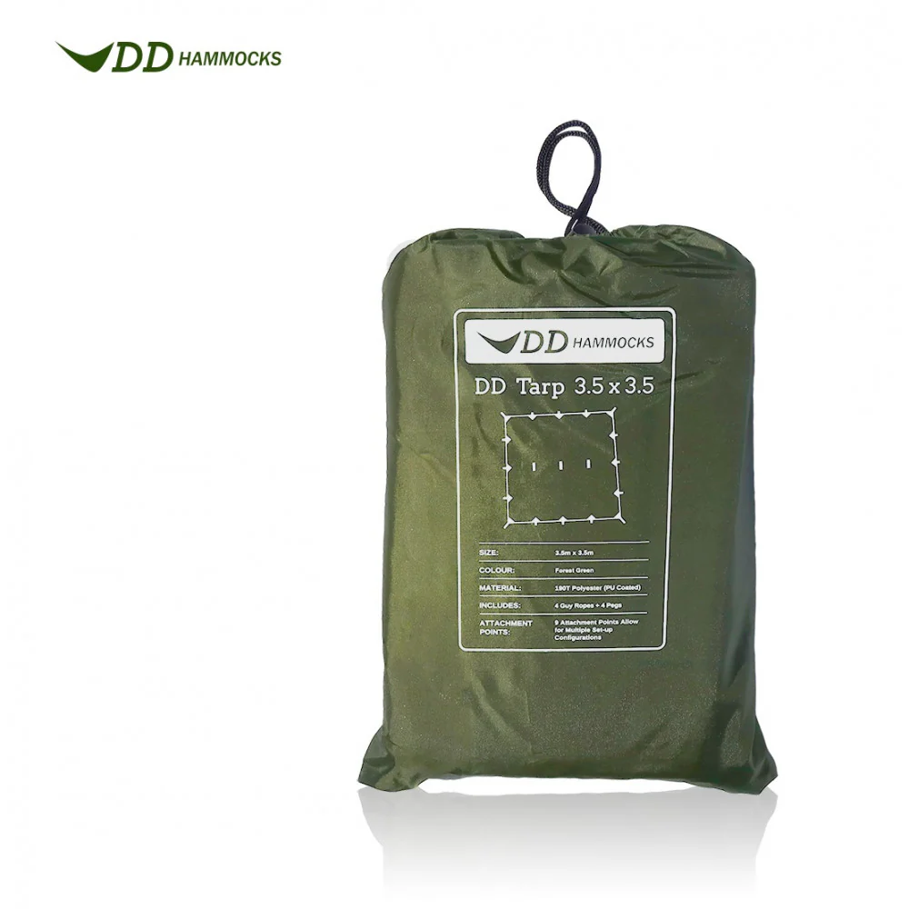 DD Hängematten Tarp 3,5x3,5 - Verde bosque - Toldo Bushcraft