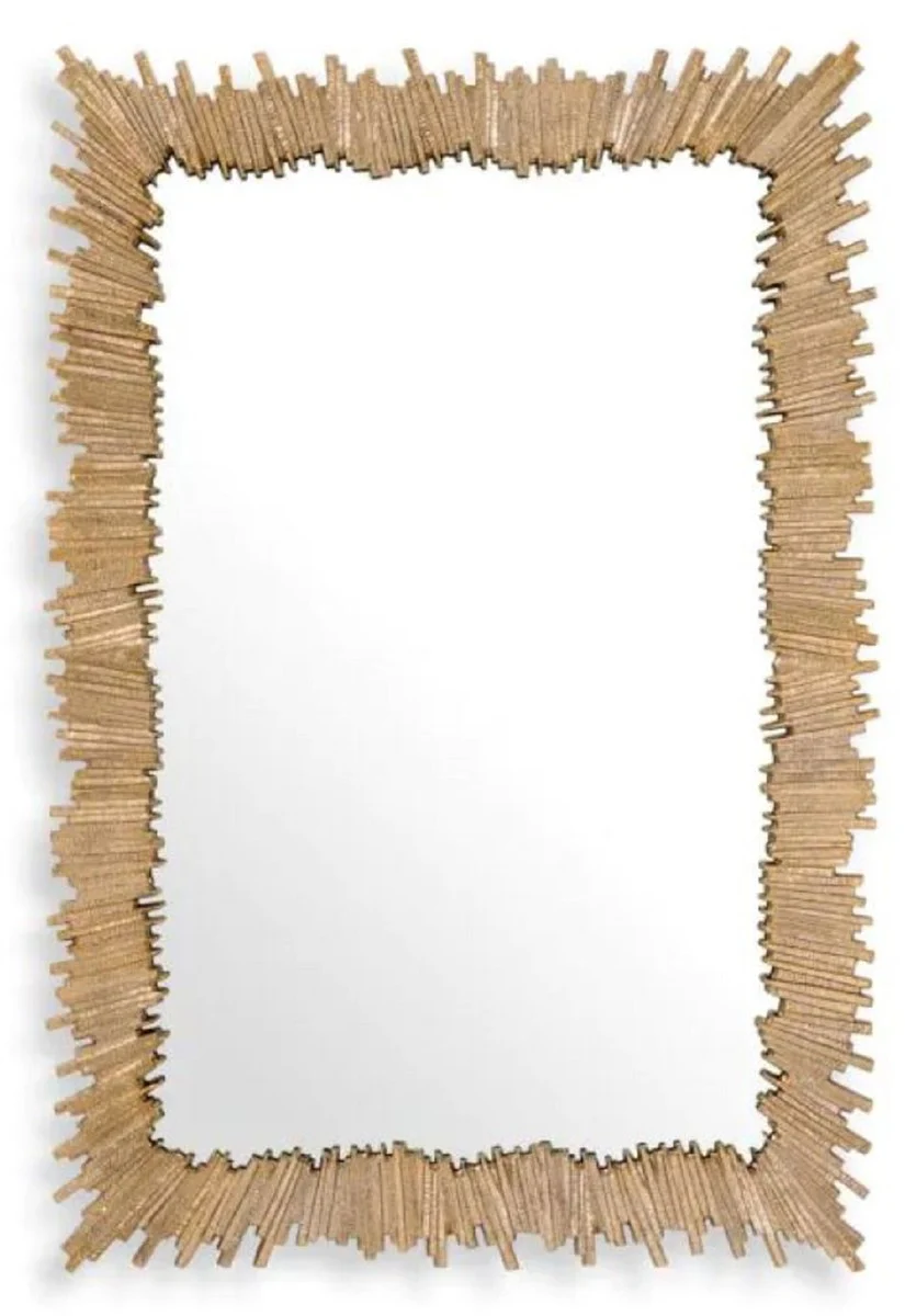 Luxury aluminum mirror gold H. 140 cm
