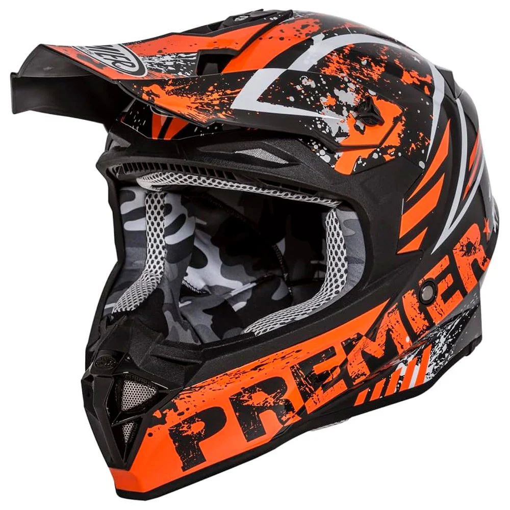 CASCO PREMIER EXIGE ZX3 - NARANJA / NEGRO