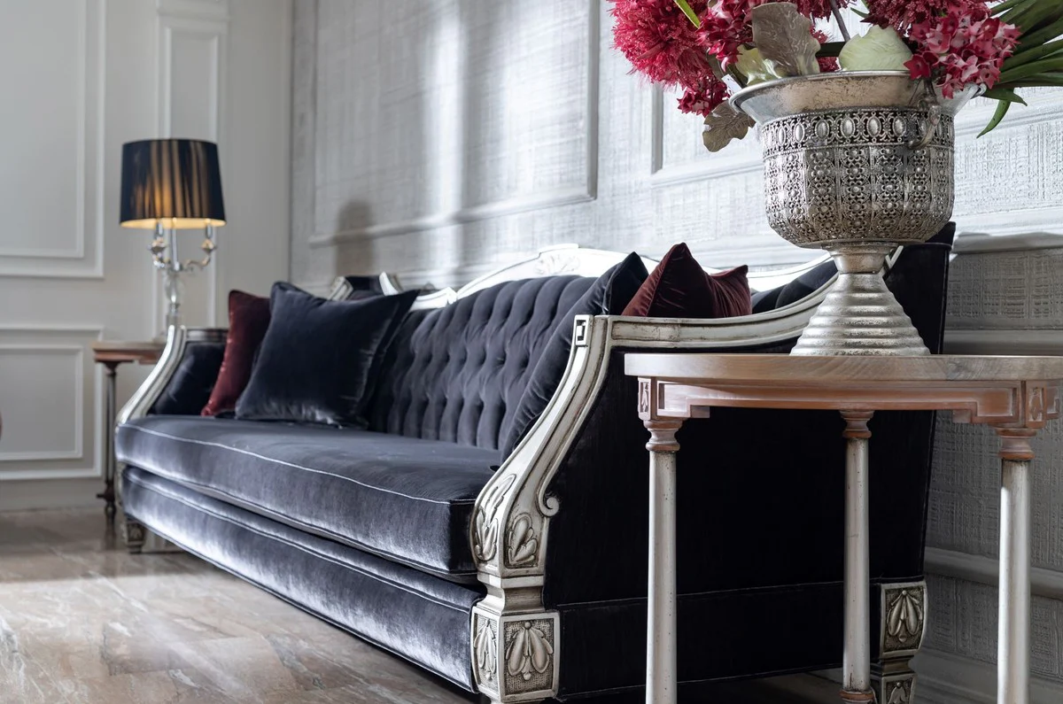 Luxury Baroque Living Room Sofa Purple / Silver - Magnificent Baroque Living Room & Hotel Furniture