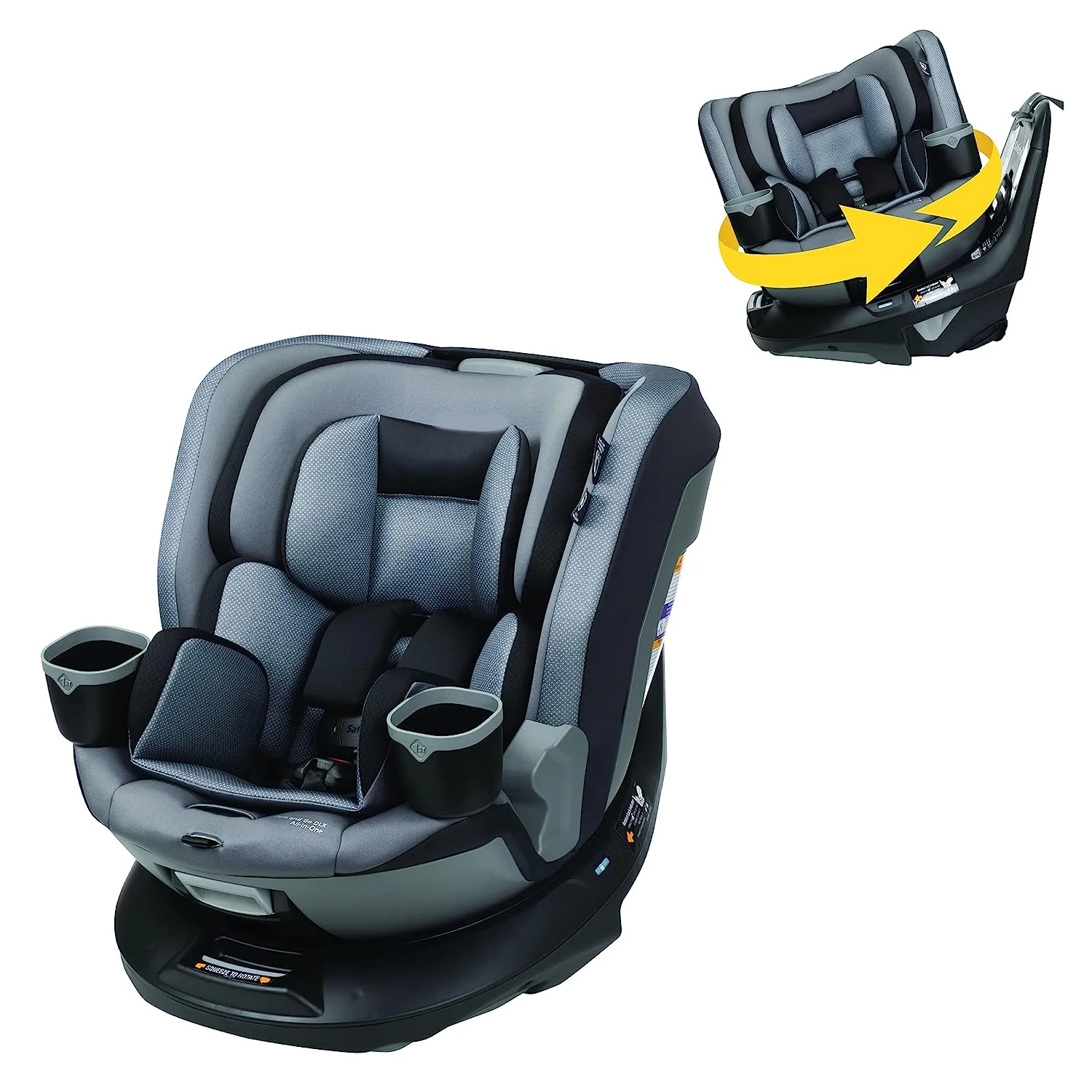 Safety 1st Turn and Go 360 DLX drehbarer All-in-One-Autositz, bietet 360° Sitzdrehung, Dunes Edge