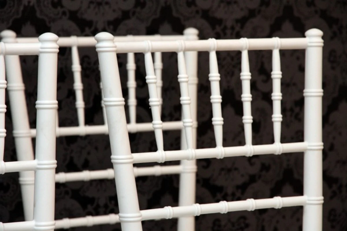 Set of 4 Designer Acrylic Chairs White - Ghost Chair Furniture Designer Furniture - Polycarbonate Chairs