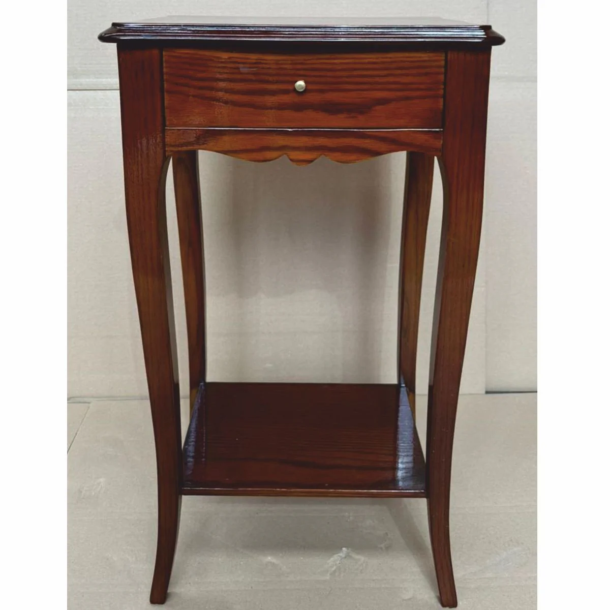 Baroque side table / bedside table with drawer brown H. 72 cm - Baroque furniture