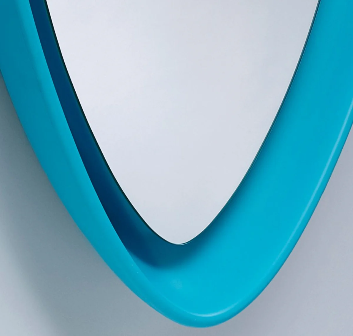 Luxury designer mirror blue 64 x H. 63 cm - designer wall mirror with light