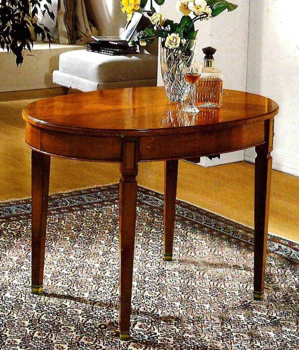Luxury Biedermeier Dining Room Set Dark Brown - Made in Italy