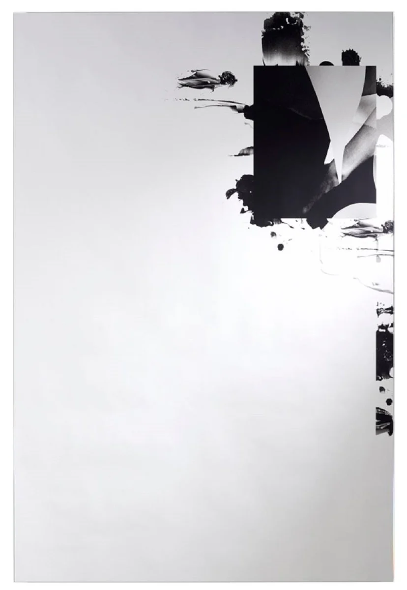 Designer living room wall mirror black 70 x H. 105 cm - luxury furniture