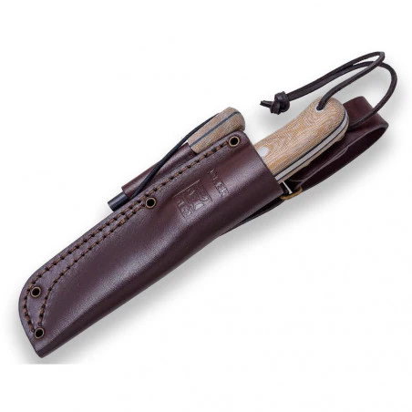 Joker Nomad Black Micarta Canvas with ferrocerium - Survival and buschcraft knife