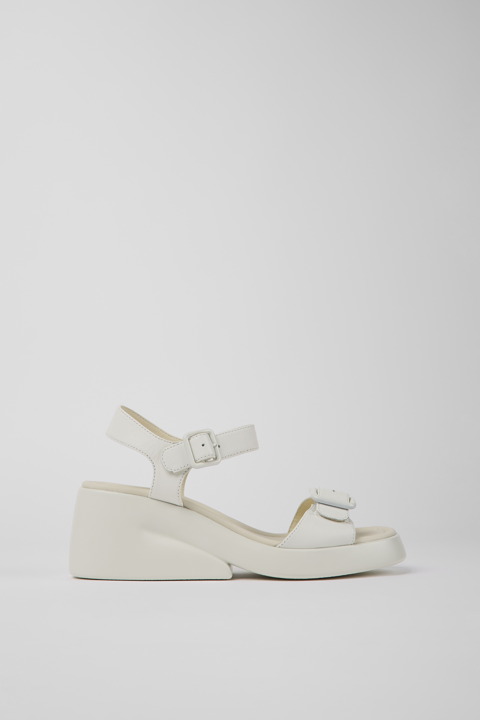 Kaah - Weiße Leder Sandalen für Frauen