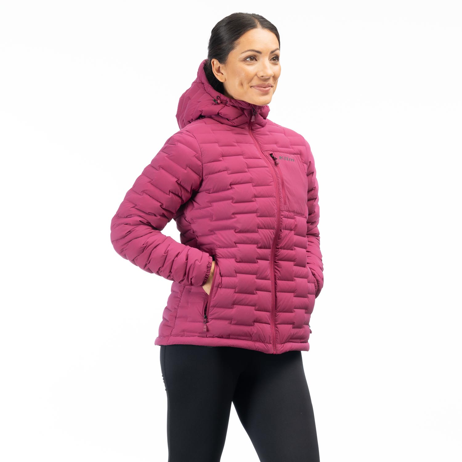 Luna stretch down jacket with hood