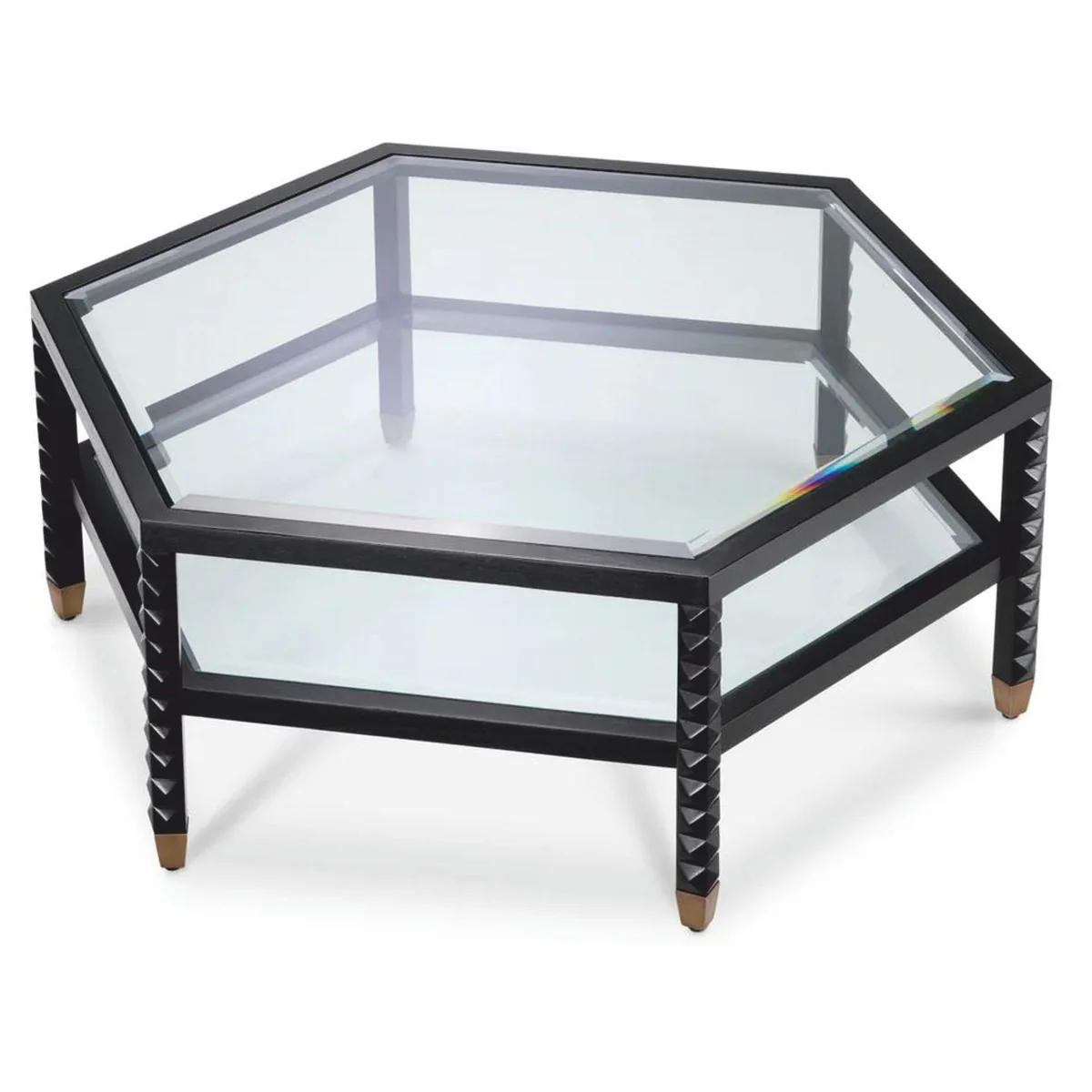 Luxury Coffee Table Black / Bronze 120 cm - Hotel & Living Room Furniture