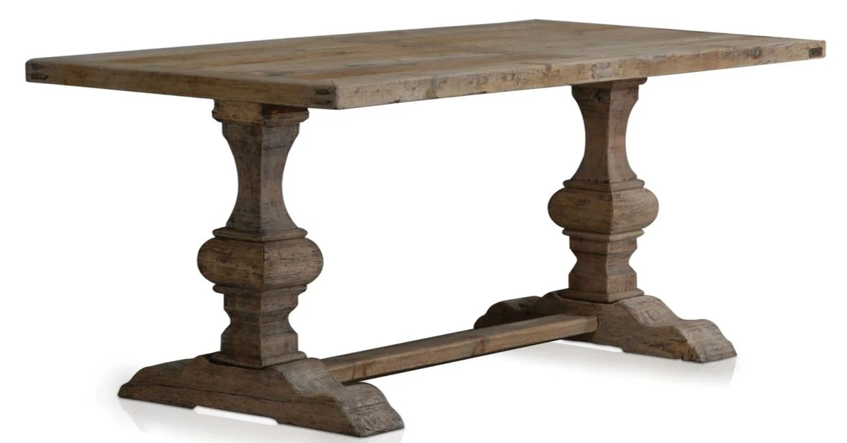 Luxury solid wood dining table natural colors - dining room furniture
