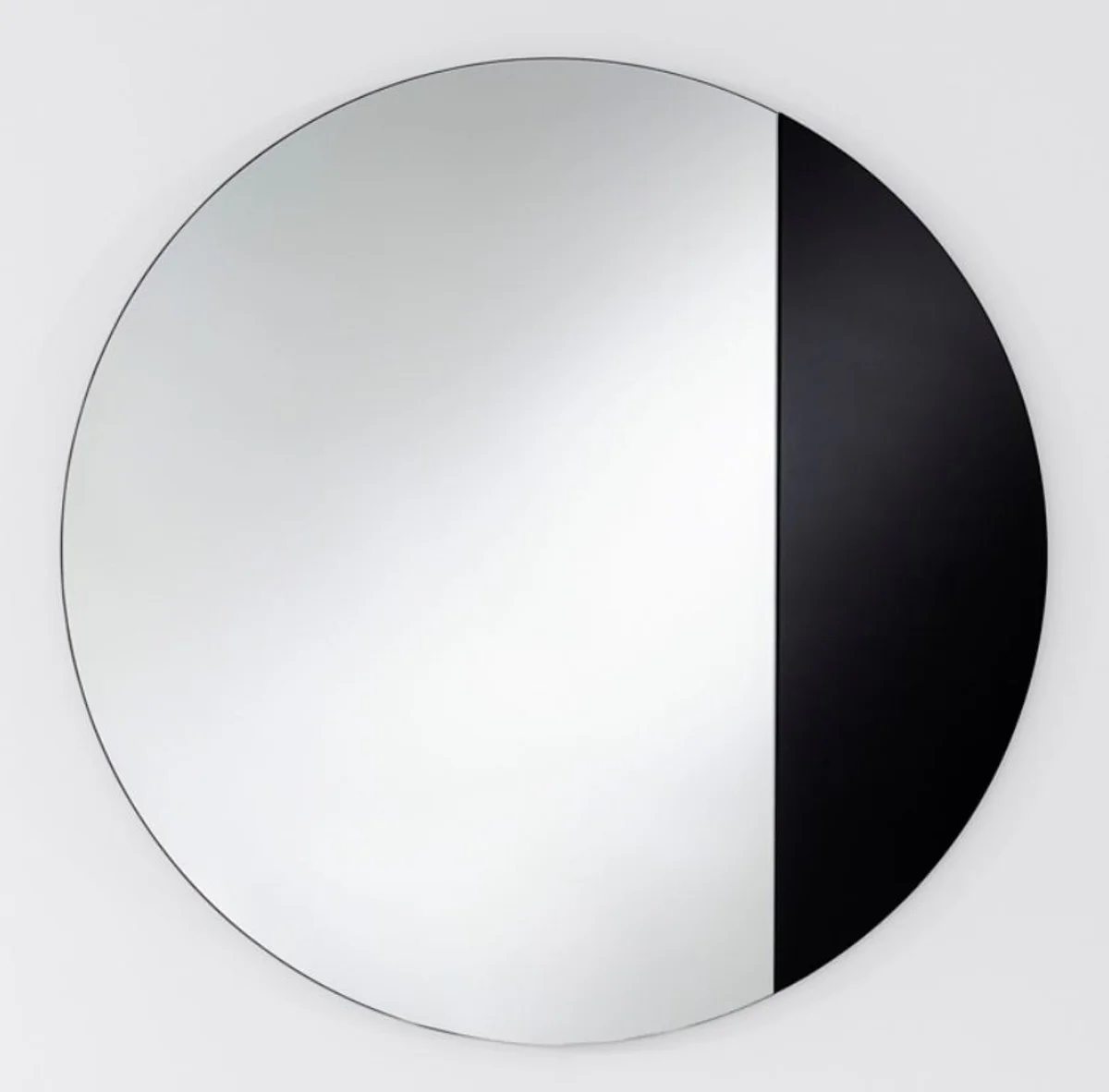 Luxury mirror black Ø 58 cm - designer furniture & accessories