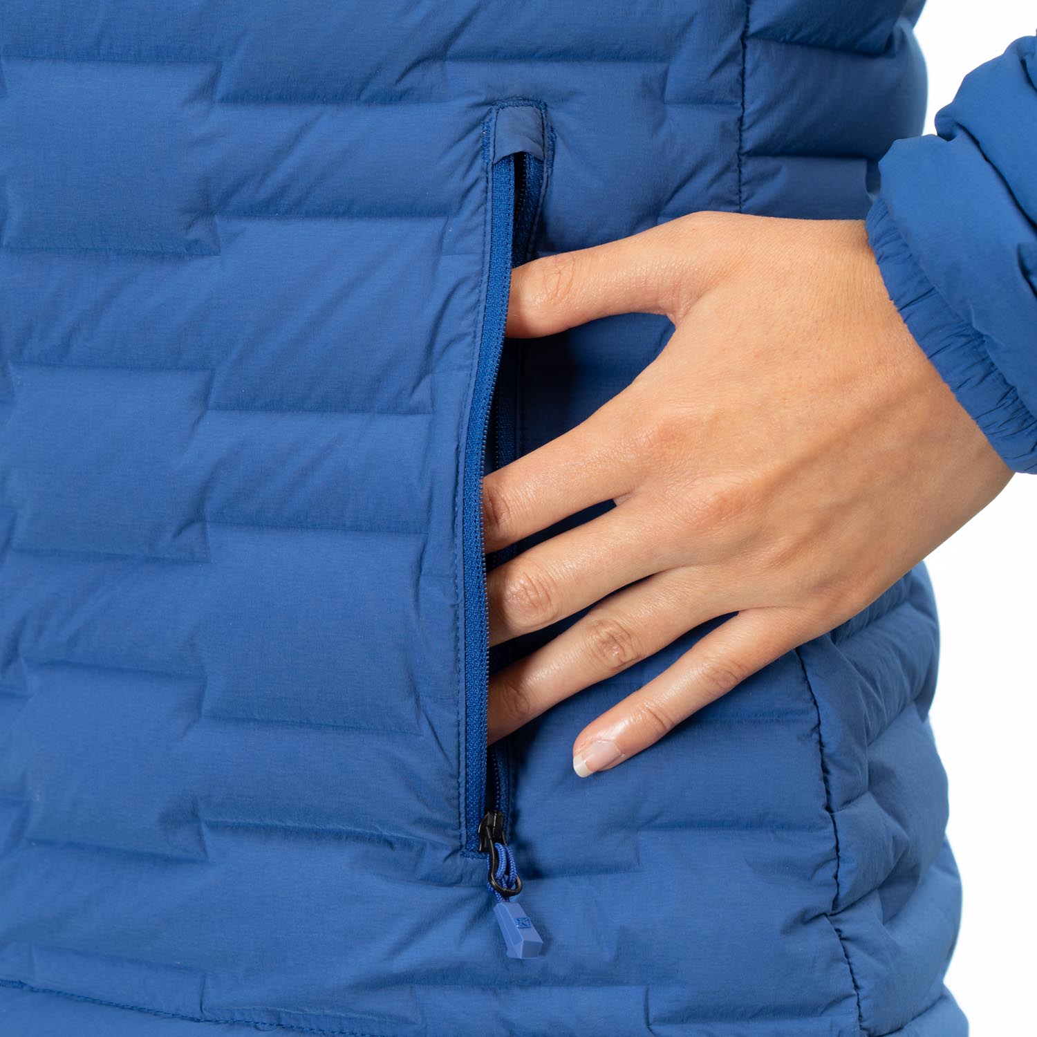 Luna stretch down jacket with hood