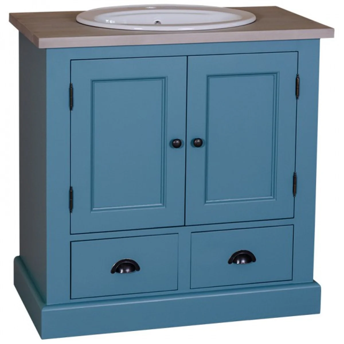 Country house style wash cabinet vanity unit including 1 sink - bathroom cabinet