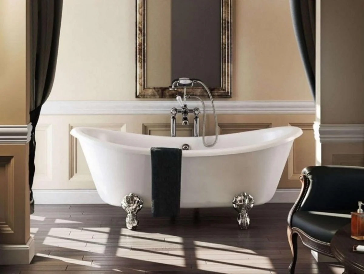 Art Nouveau freestanding bathtub 1640mm BBat White - Freestanding retro antique bathtub