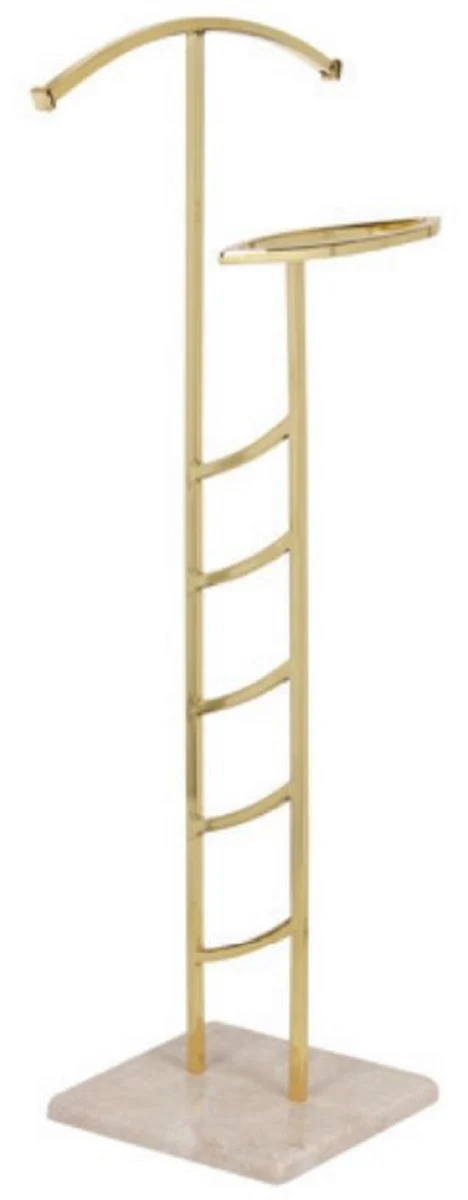 Luxury Dressboy Gold / Beige 52 x 35 x H. 130 cm - Clothes rack - Coat rack - Mute servant - Bedroom accessories - Hotel accessories