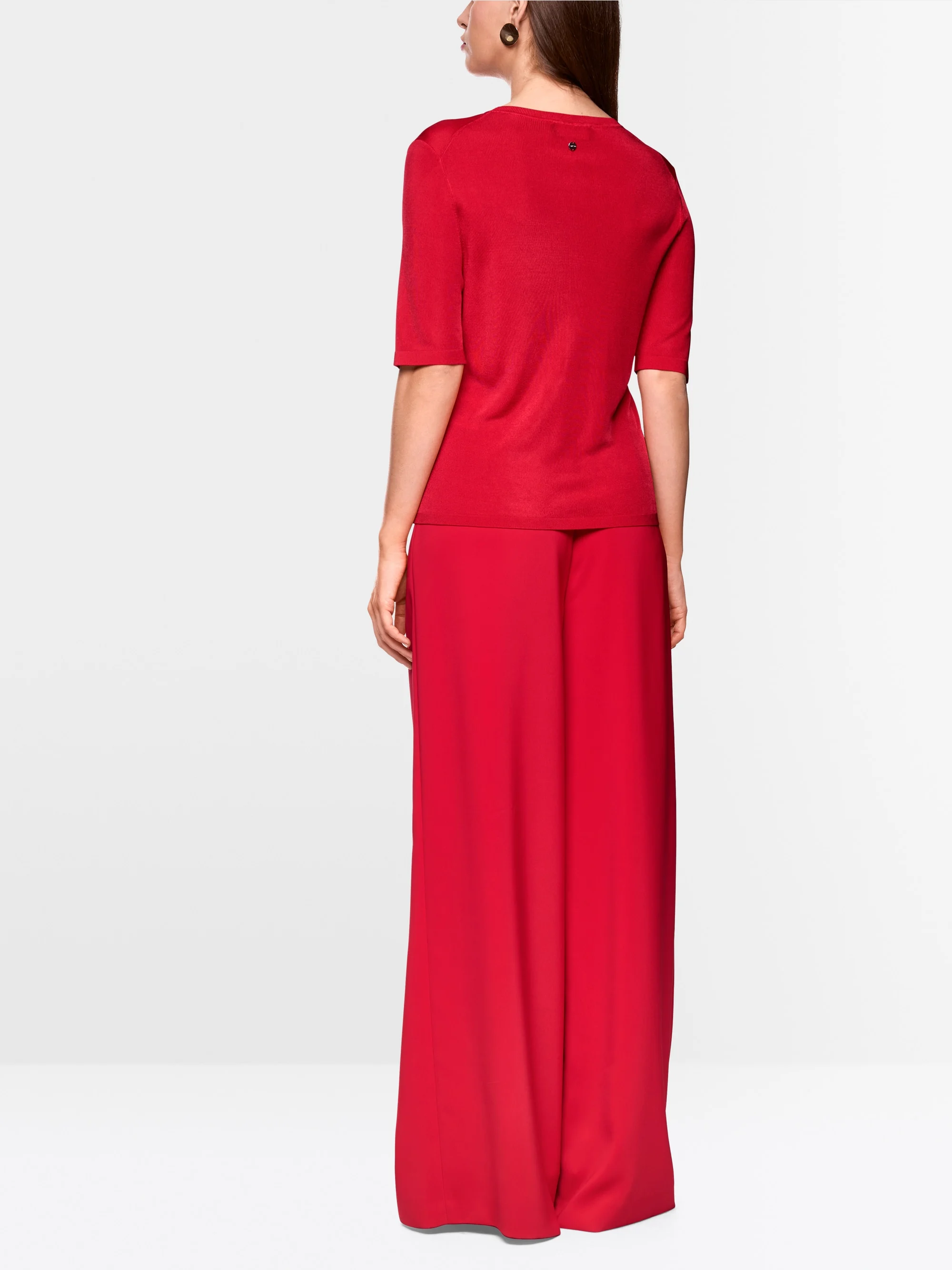 Marc-Cain Kurzer Pullover mit Rundhalsausschnitt