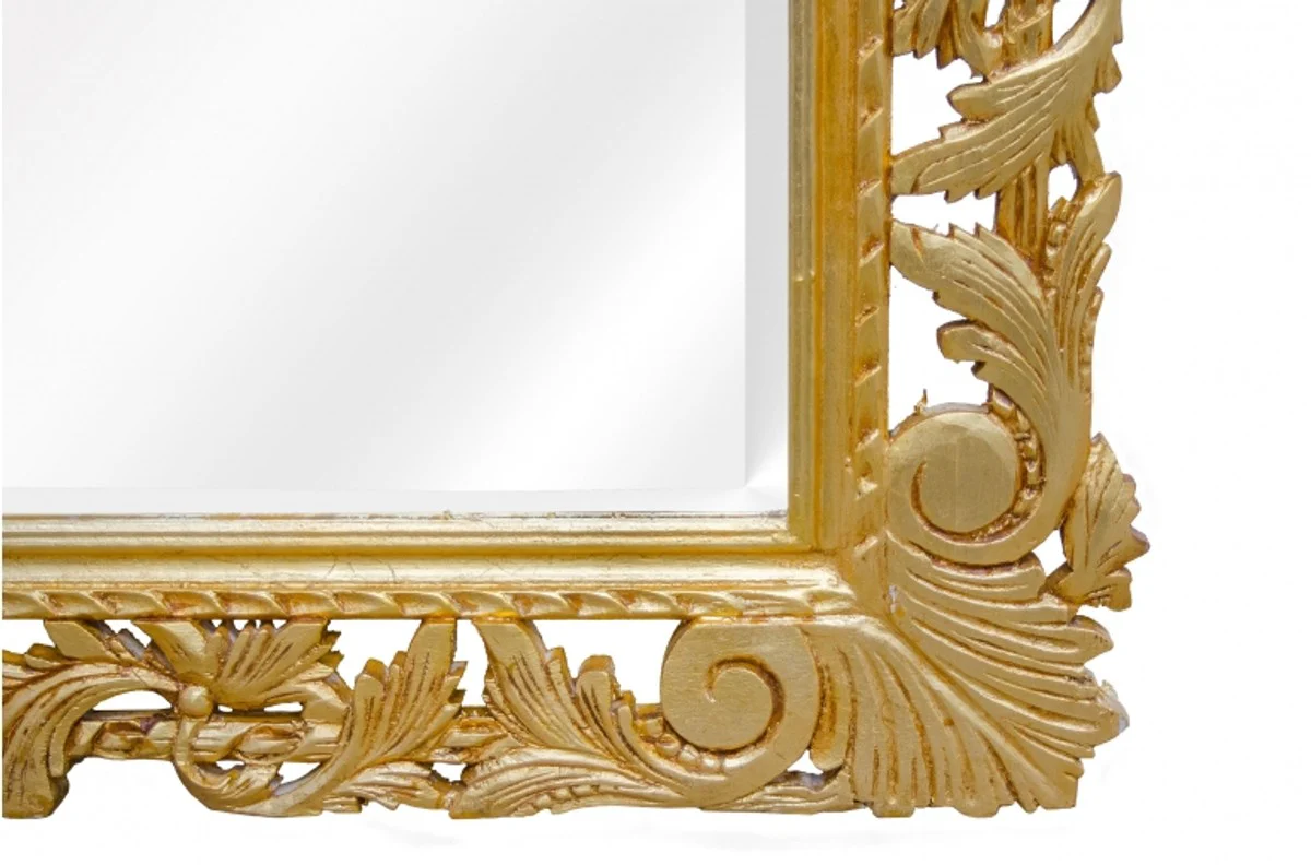 Baroque mirror gold handmade 193 x 110 cm - wooden mirror - baroque furniture