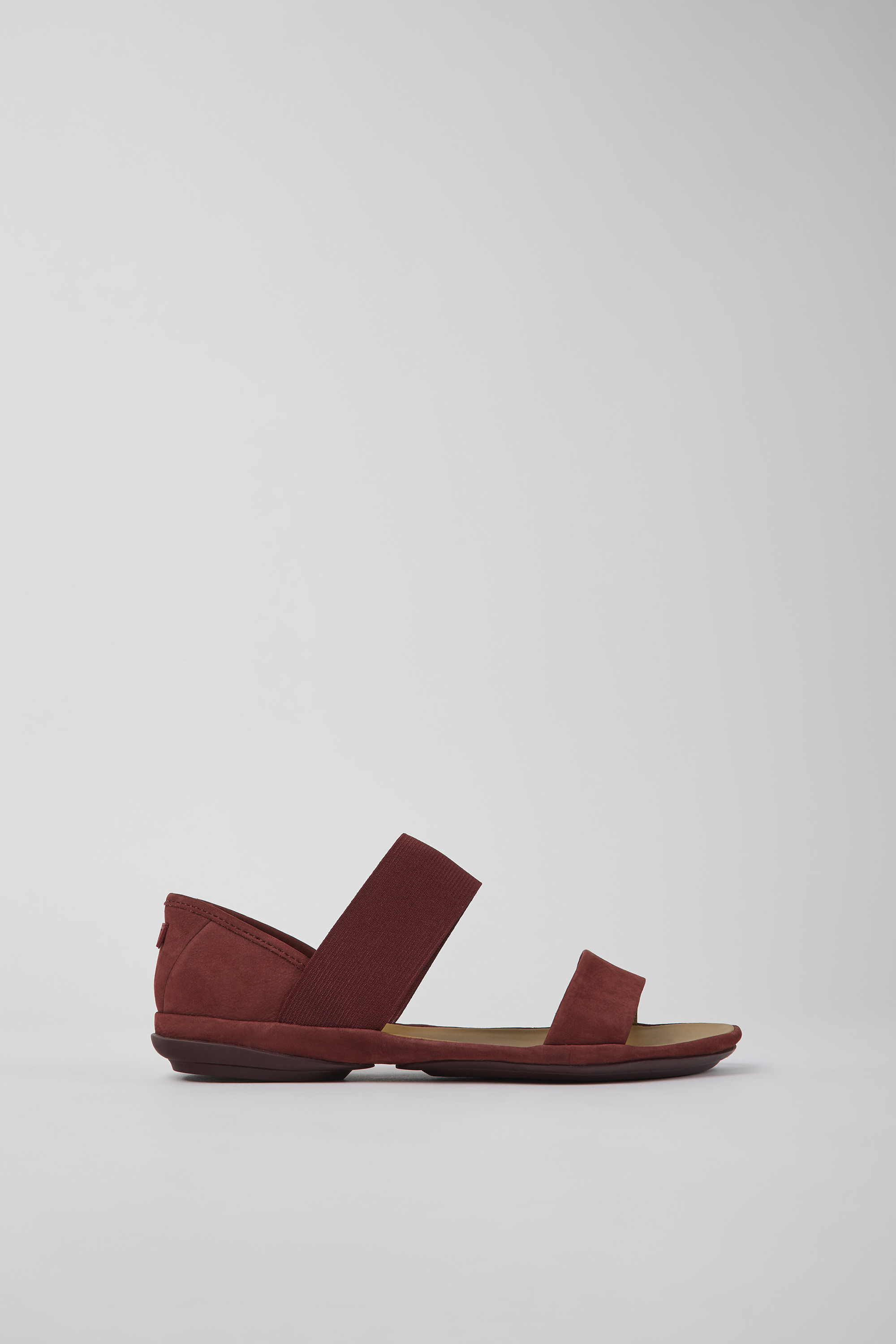 Rechts - Burgund Nubuck Sandalen für Frauen