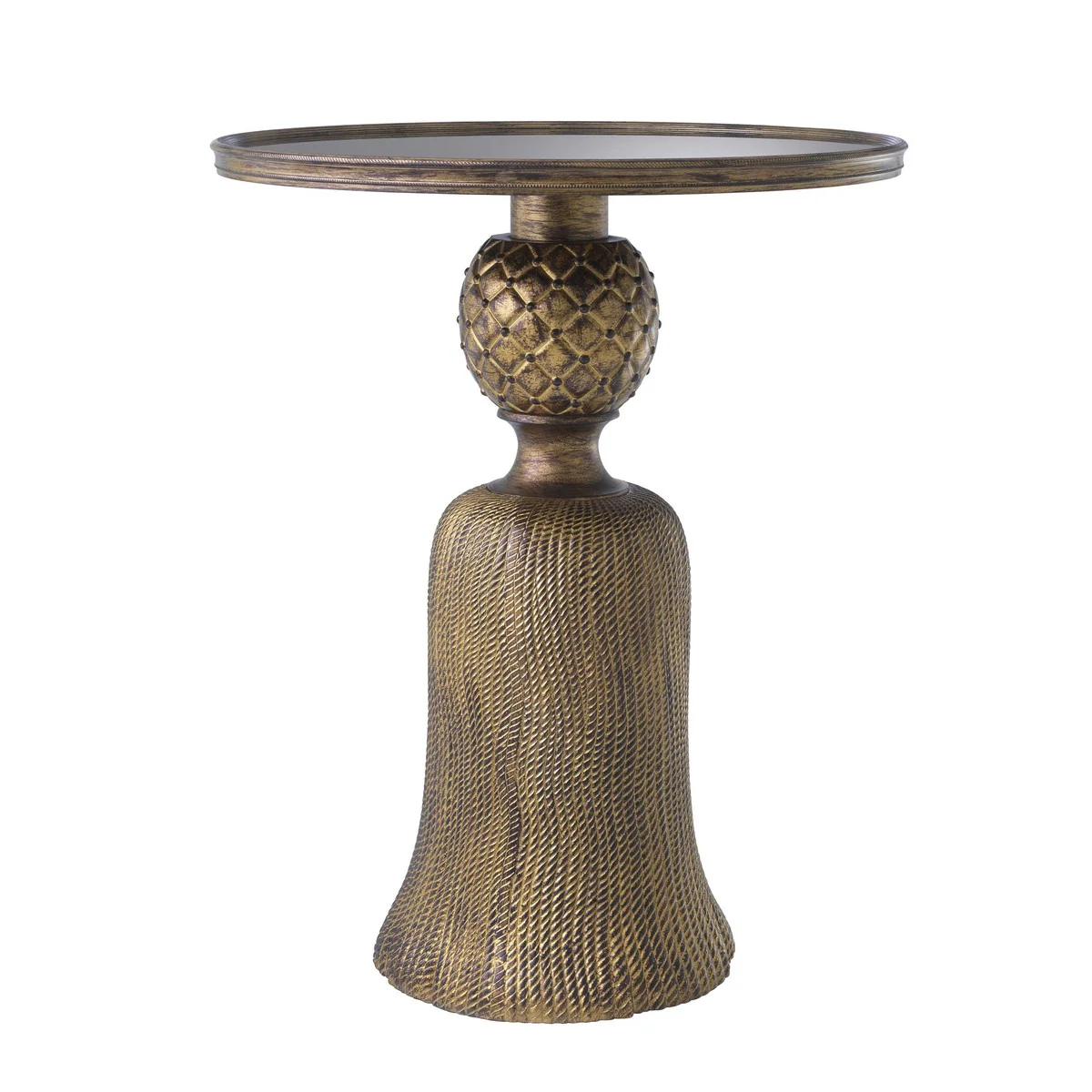 Luxury dining table antique gold Ø 60 x H. 74.5 cm - luxury living room furniture