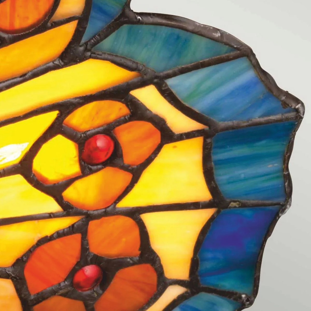 Luxury Tiffany LED table lamp butterfly colorful / bronze - Tiffany decorative lights