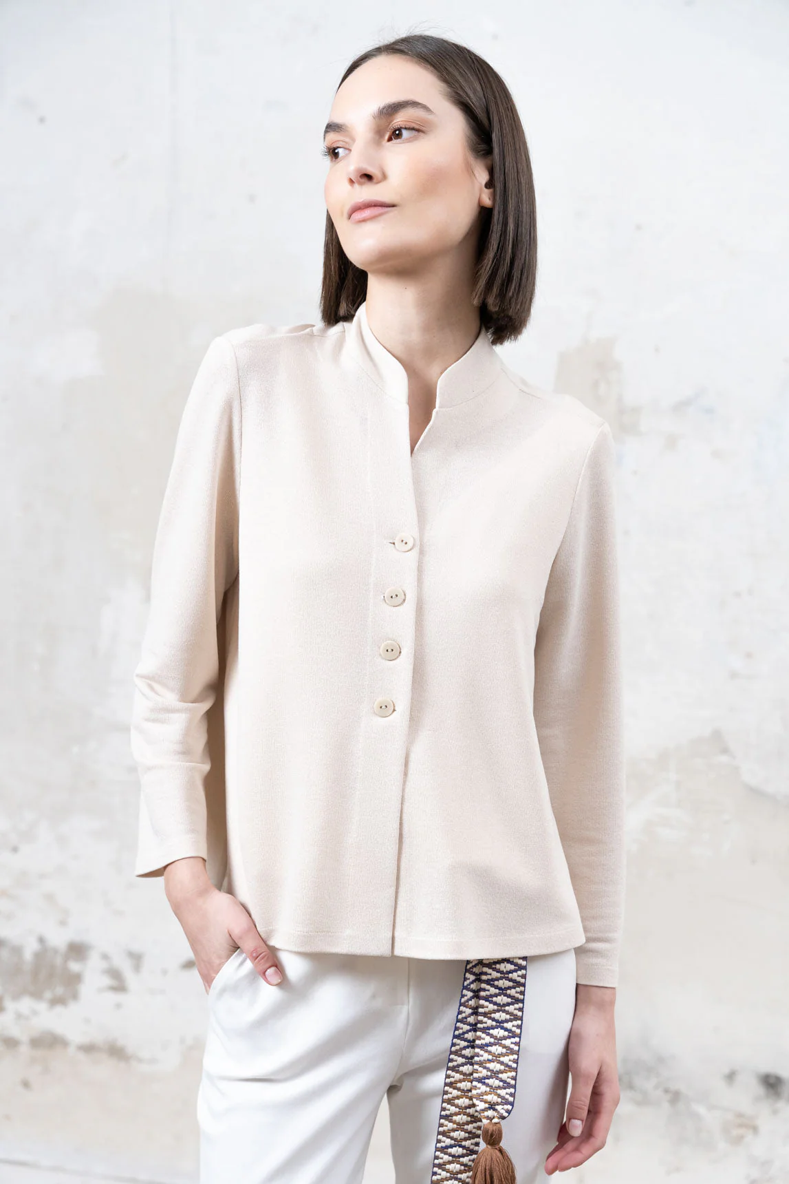 Rivera-Spanien Tramatza Jacke Beige