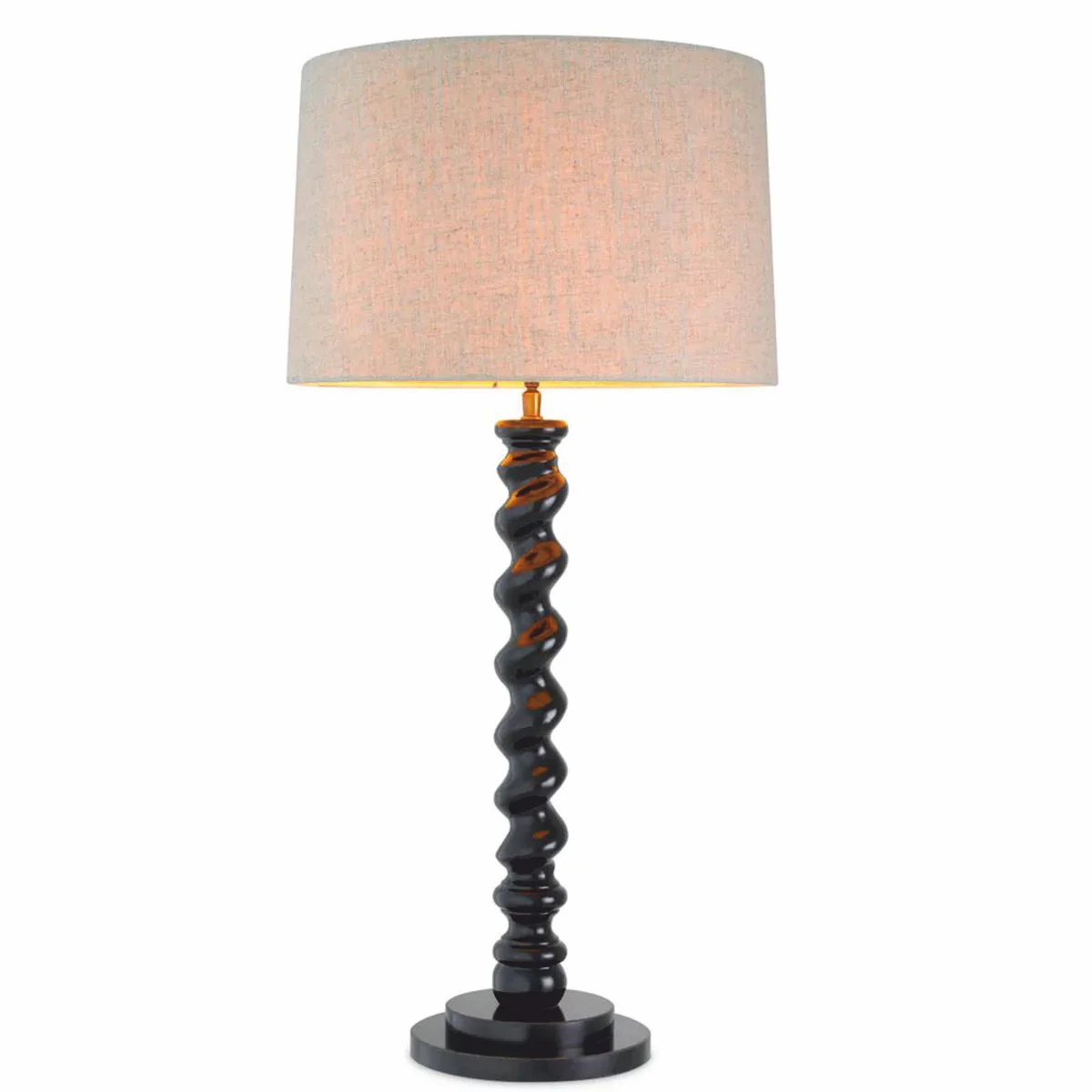 Luxury table lamp black / beige H. 81 cm - desk lamp