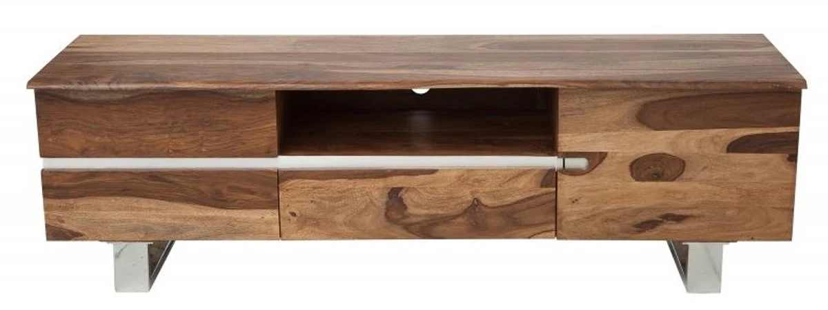 Designer TV cabinet natural W.160cm x H.50cm x D.45cm - sideboard - chest of drawers - handmade solid wood!