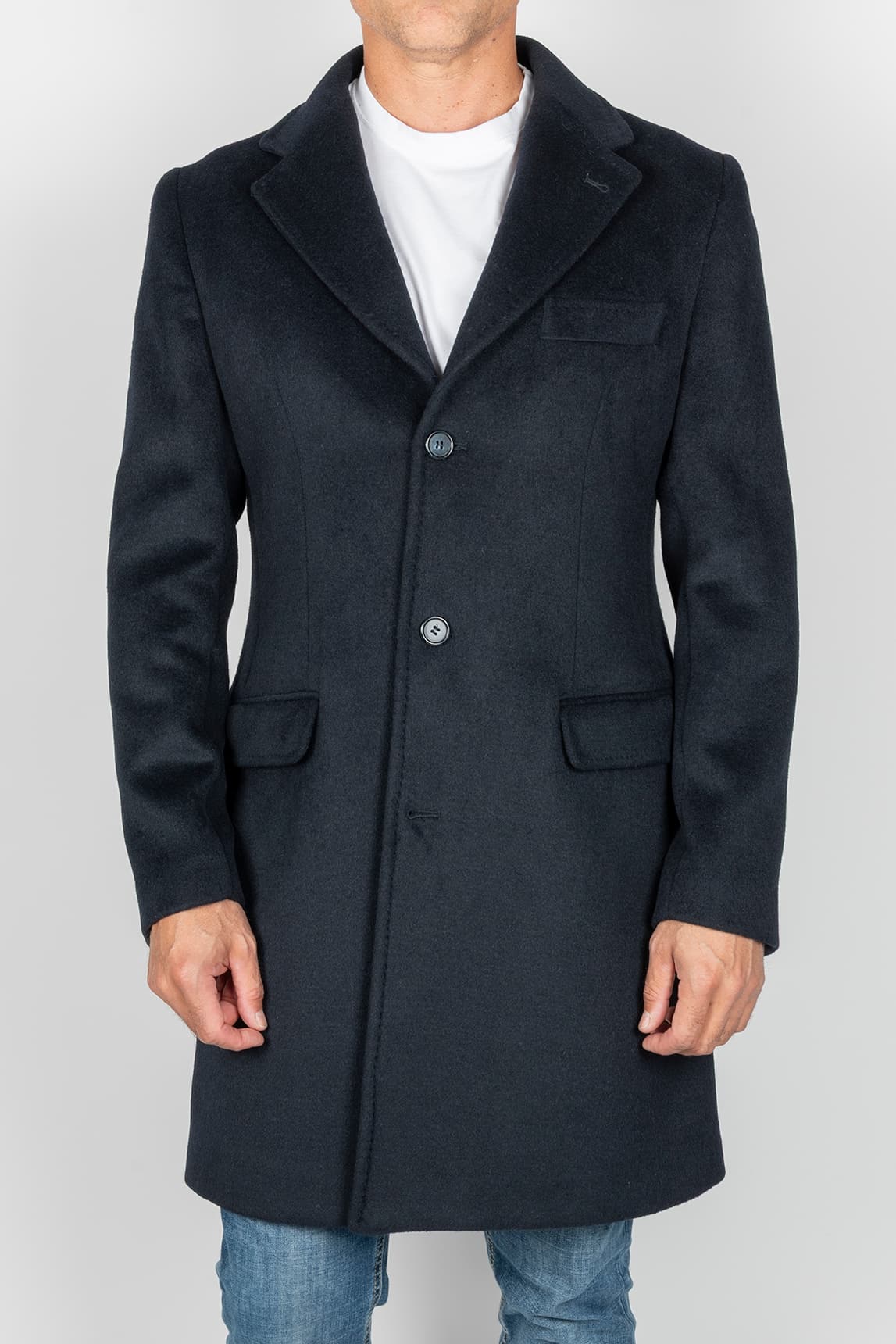 Rivera-Spain Schlichter marineblauer Mantel