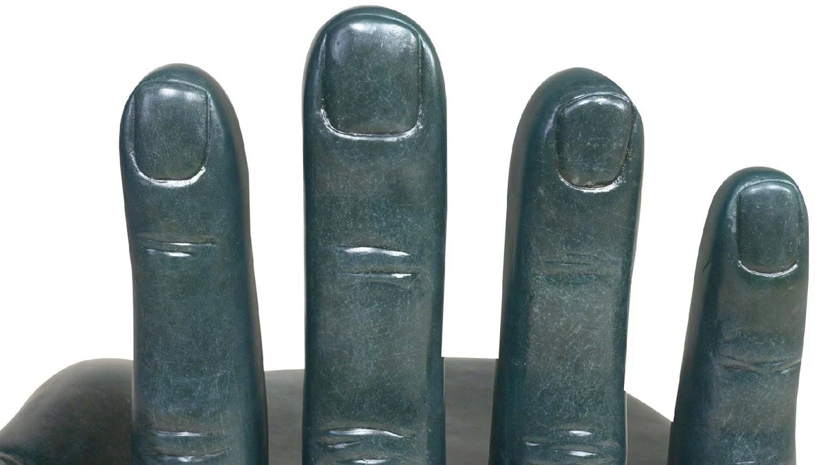 Luxury designer chair hand ocean blue 60 x 50 x H. 89 cm - Fiberglass chair - Luxury furniture - Designer furniture - Fiberglass furniture