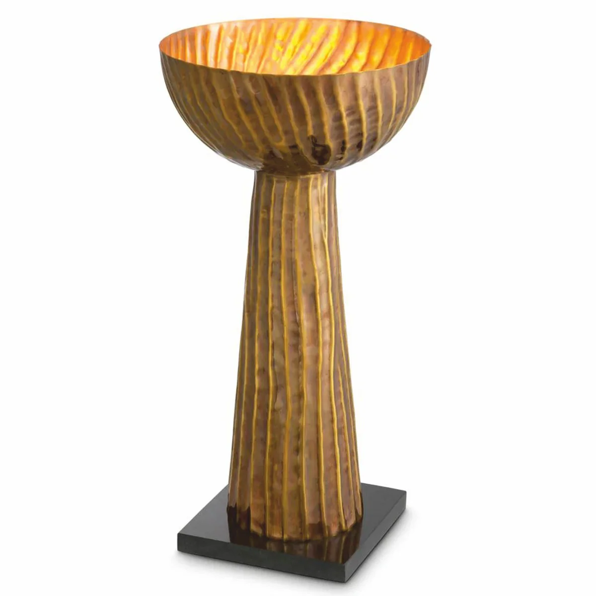 Luxury table lamp vintage brass / black H. 60.5 cm - Luxury Lights