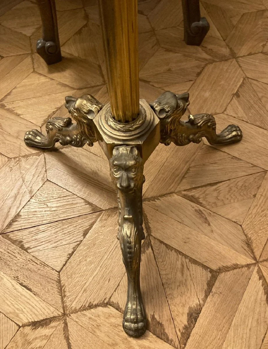 Luxury Baroque Dressboy Antique Gold / Brown 47 x 47 x H. 121 cm - Antique Style Clothes Rack - Coat Rack - Mute Servant - Bedroom Accessories - Baroque Furniture