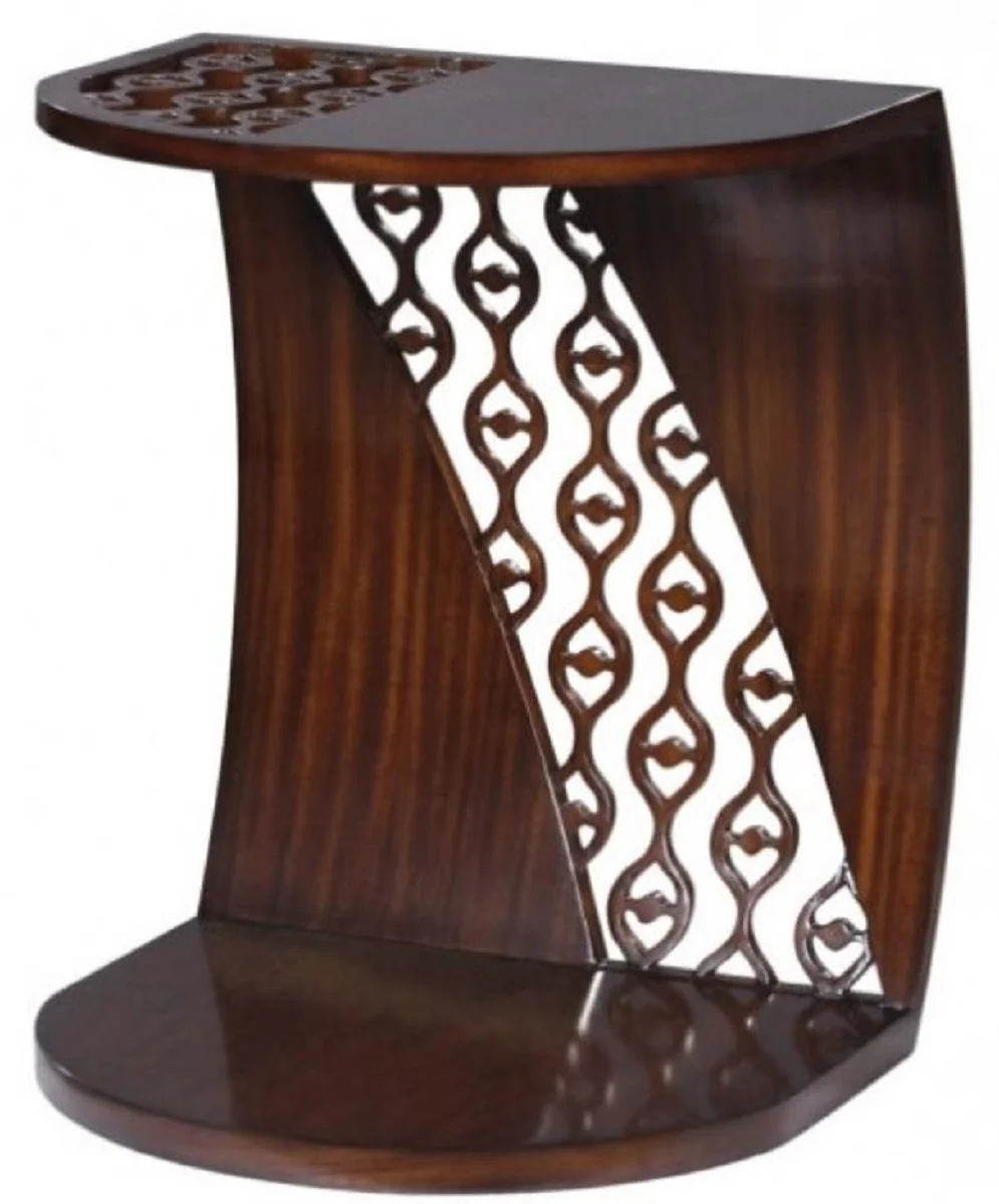Luxury mahogany snack table / side table dark brown 42 x 43 x H. 55 cm - Luxury Furniture