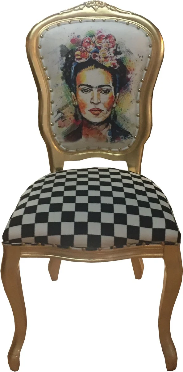 Baroque Luxury Dining Chair Madmoisell Gold - Designer Chair - Limited Edition