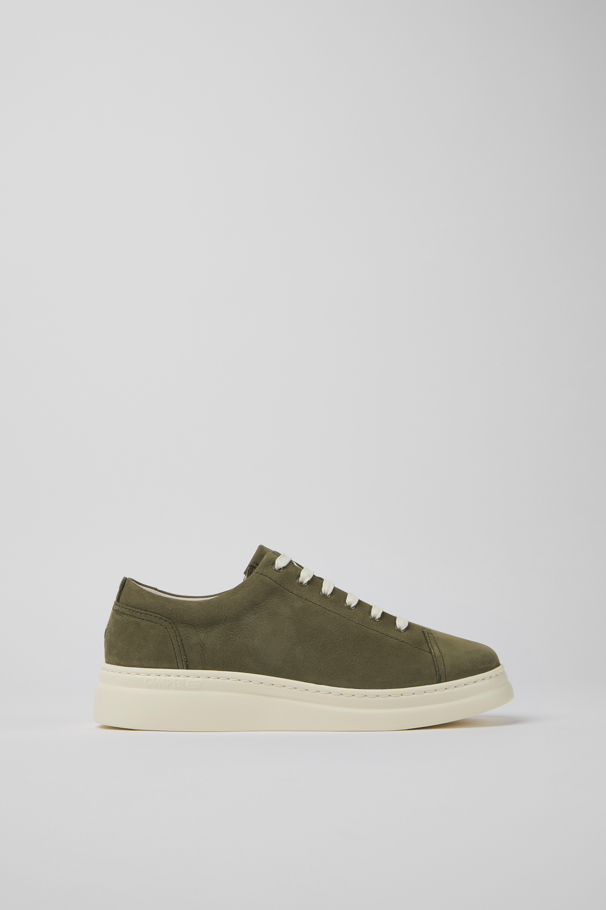 Runner Up - Grüner Nubuck Turnschuhe für Damen