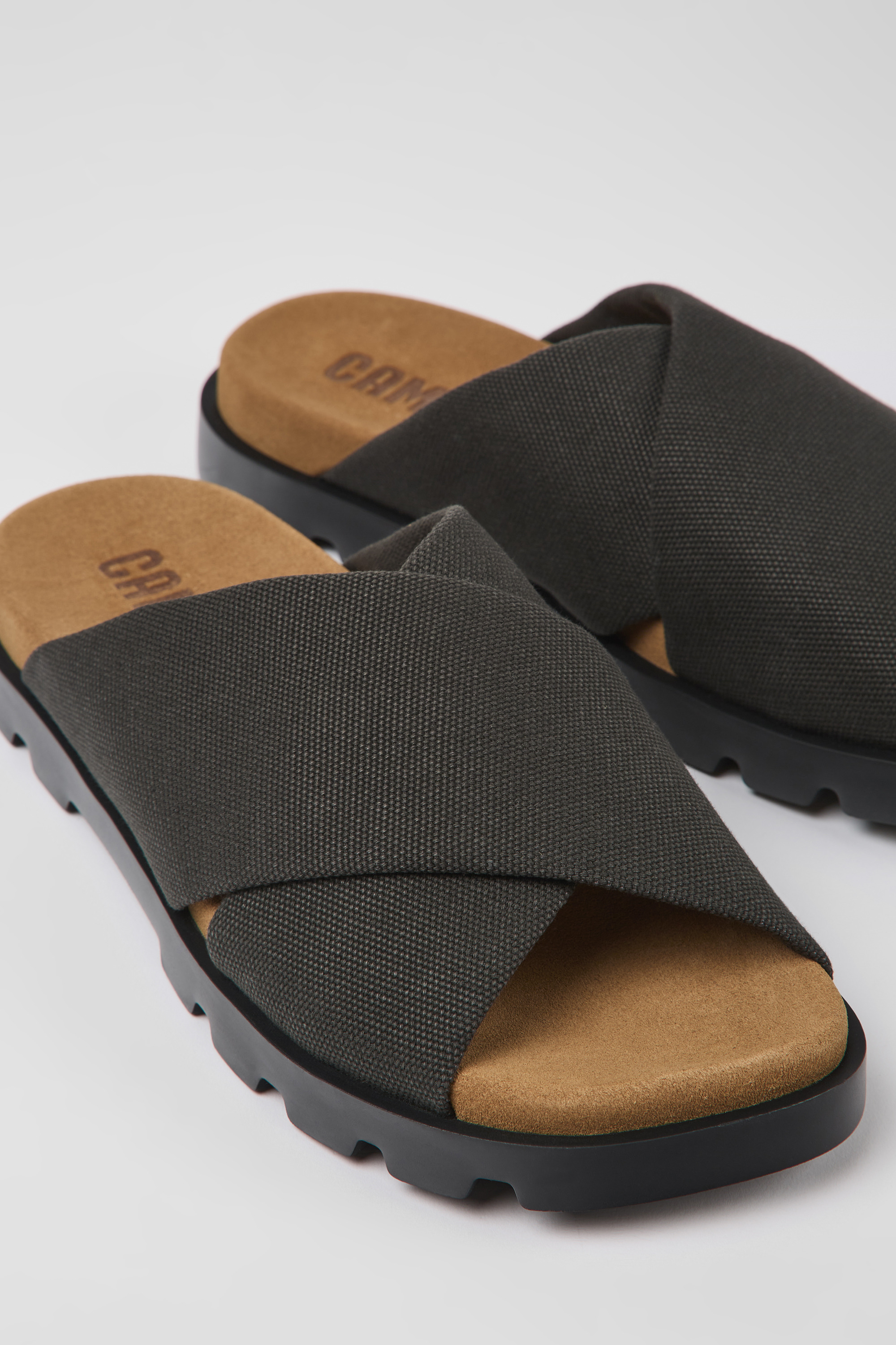 Brutus Sandal - Grau recycelte Baumwollsandalen für Herren
