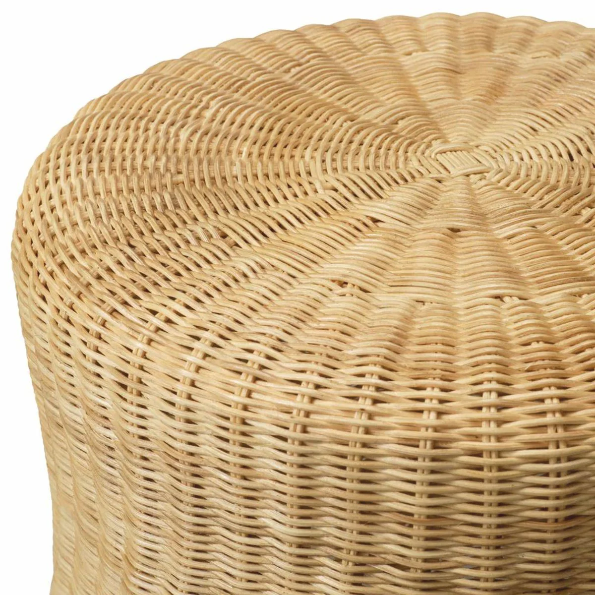Luxury rattan side table natural color H. 46 cm - luxury furniture